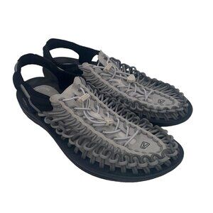 Keen Uneek Size 13 Blue Gray Men Paracord Water Sandals Anatomical Footbed